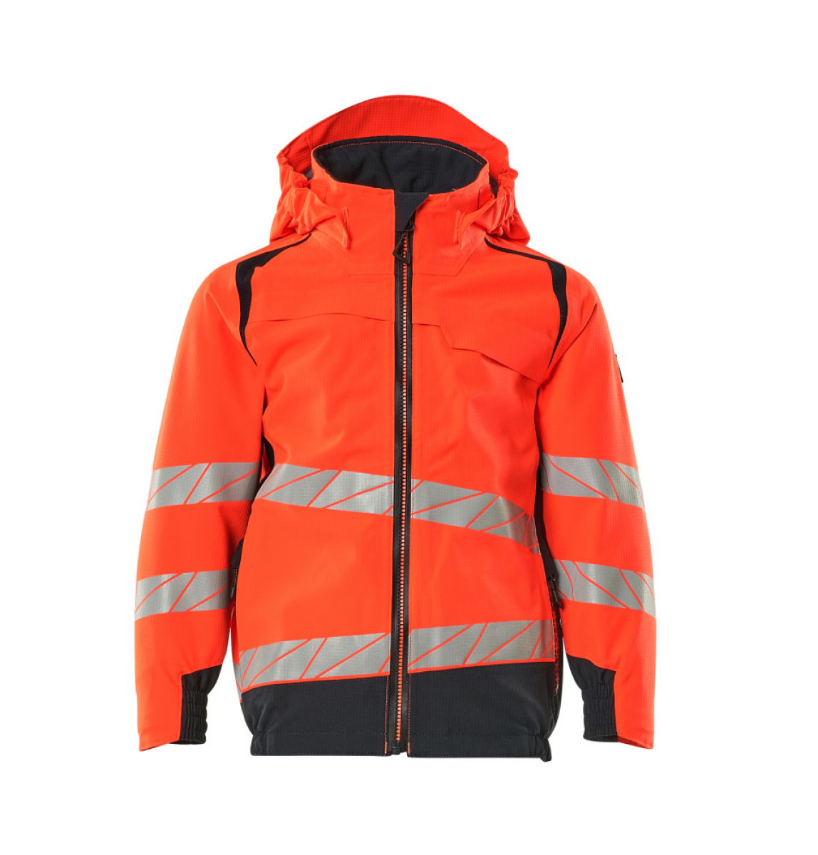 MASCOT-Kinder Hard Shell Jacke, ACCEL SAFE, warnrot/schwarzblau