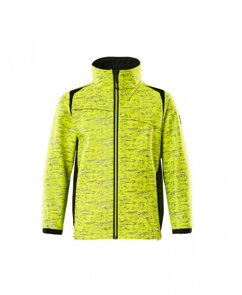 MASCOT-Kinder Soft Shell Jacke, ACCEL SAFE, warngelb/schwarz
