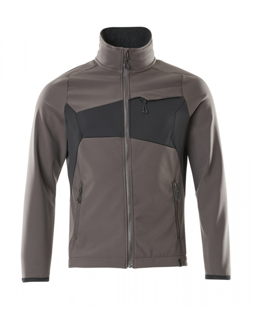 MASCOT-Soft Shell Jacke, Accelerate, dunkelanthrazit/schwarz