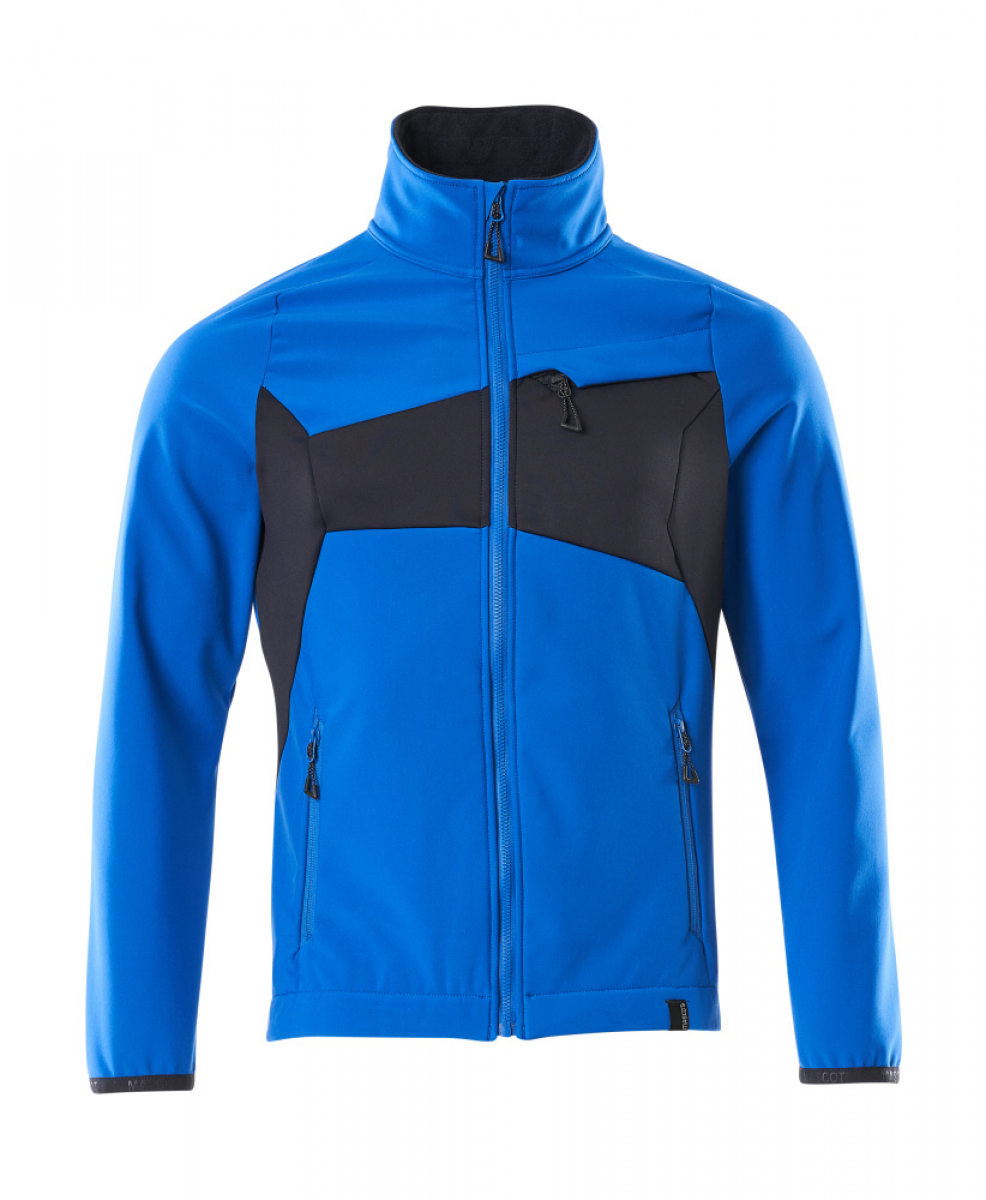 MASCOT-Soft Shell Jacke, Accelerate, azurblau/schwarzblau