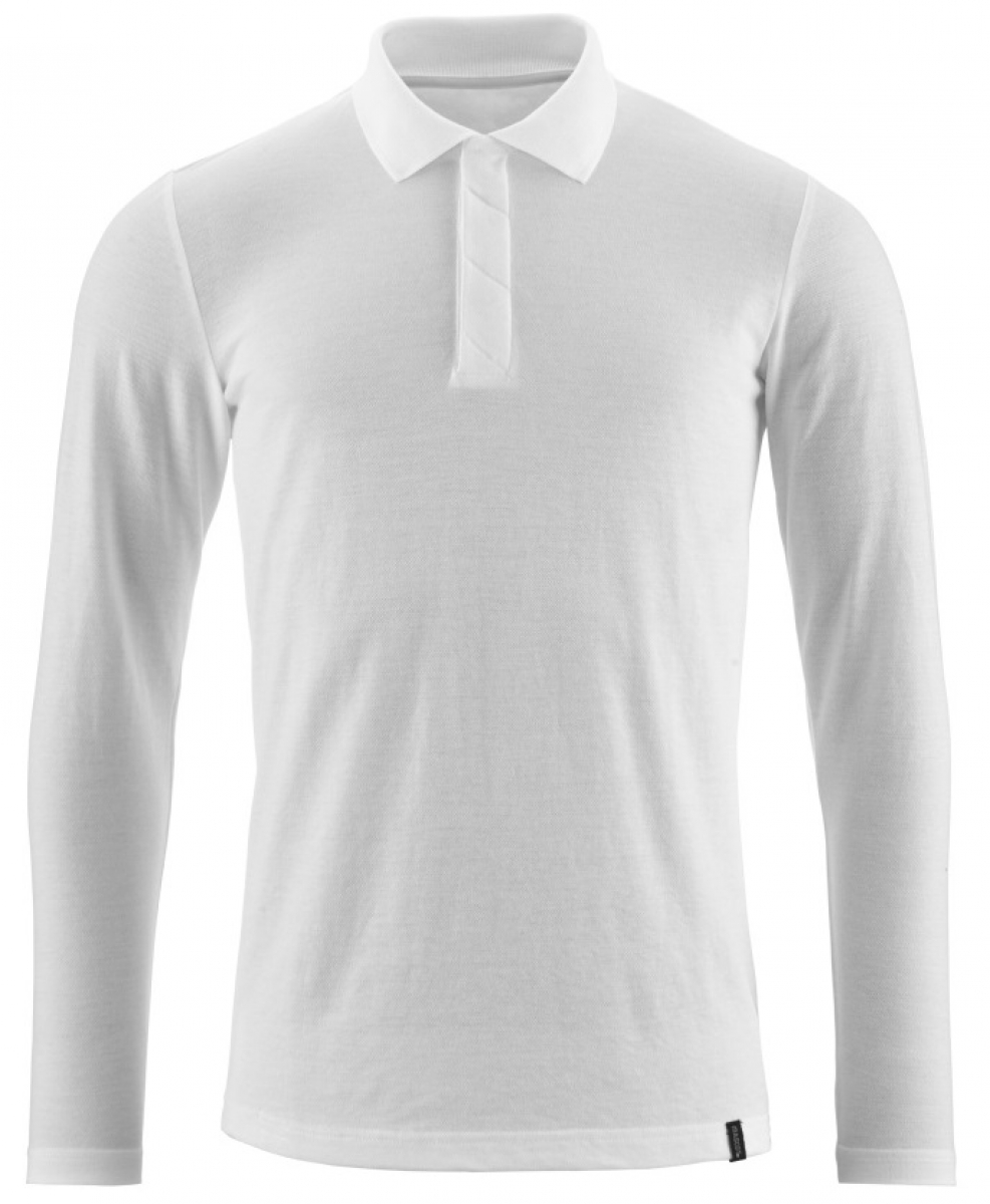 MASCOT-Worker-Shirts, Polo-Shirt, langarm, weiß