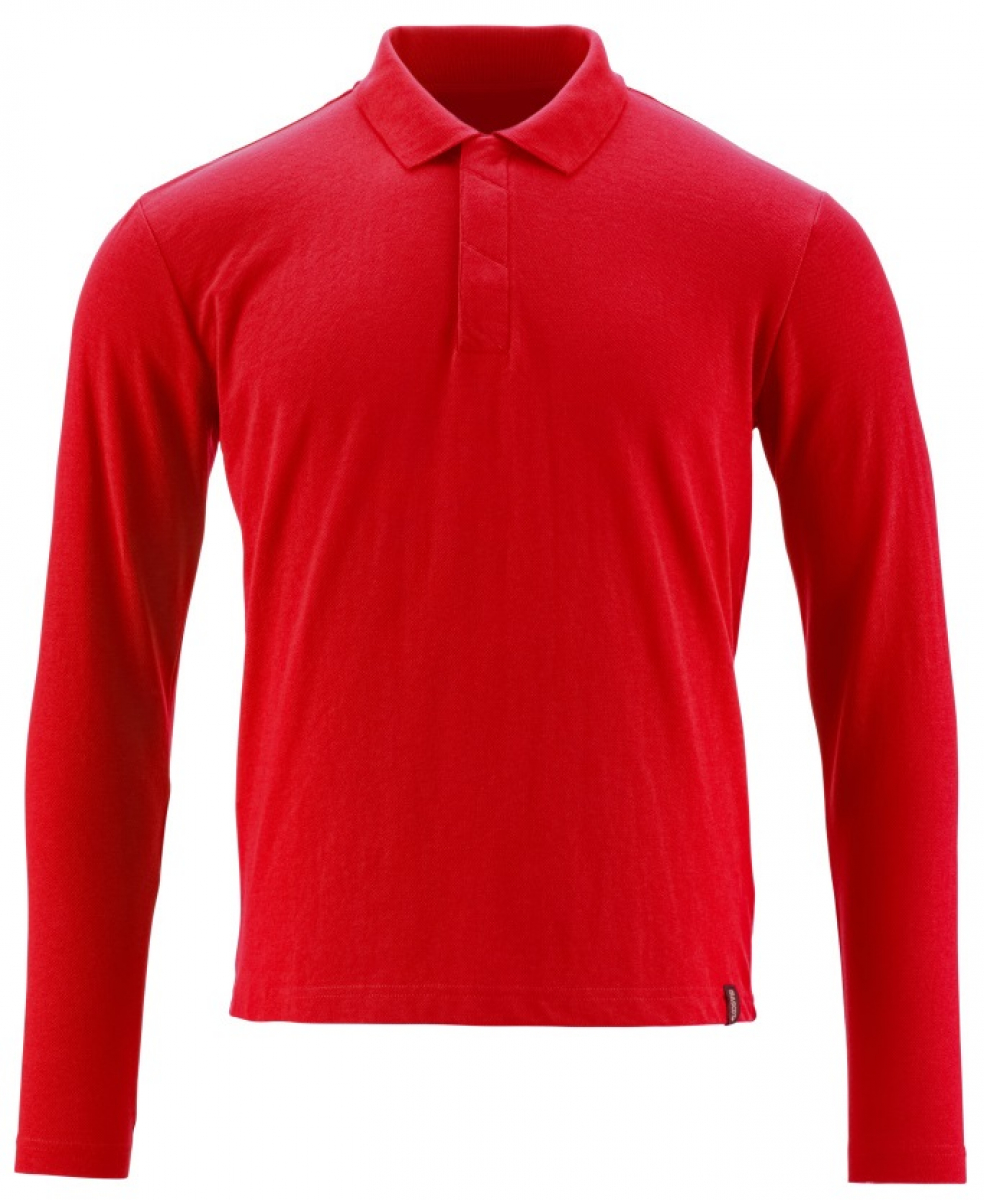 MASCOT-Worker-Shirts, Polo-Shirt, langarm, verkehrsrot