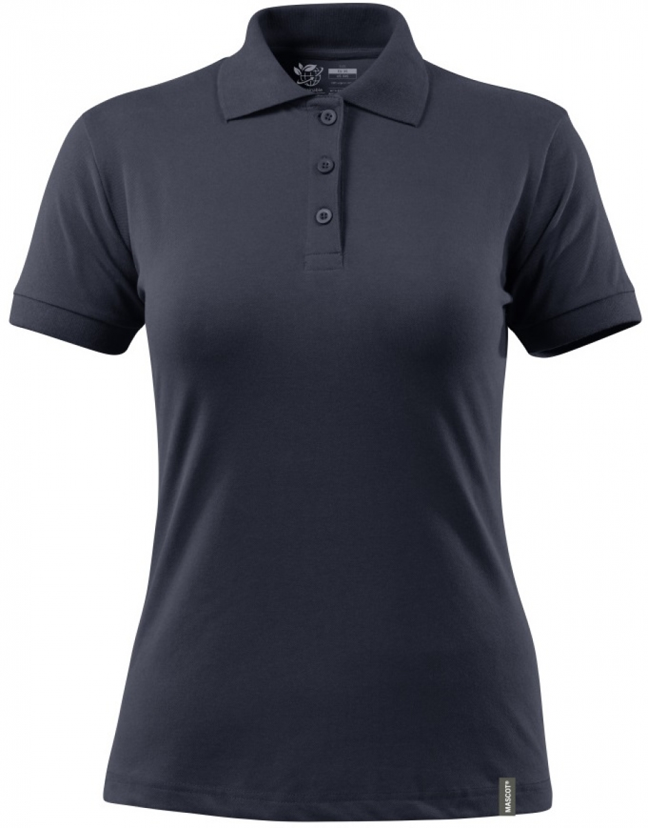 MASCOT-Worker-Shirts, Damen-Polo-Shirt, schwarzblau