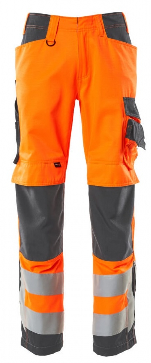 MASCOT-Workwear, Warnschutz-Bundhose, SAFE SUPREME, mit Knietaschen, Lg: 82 cm, warnorange/dunkelanthrazit