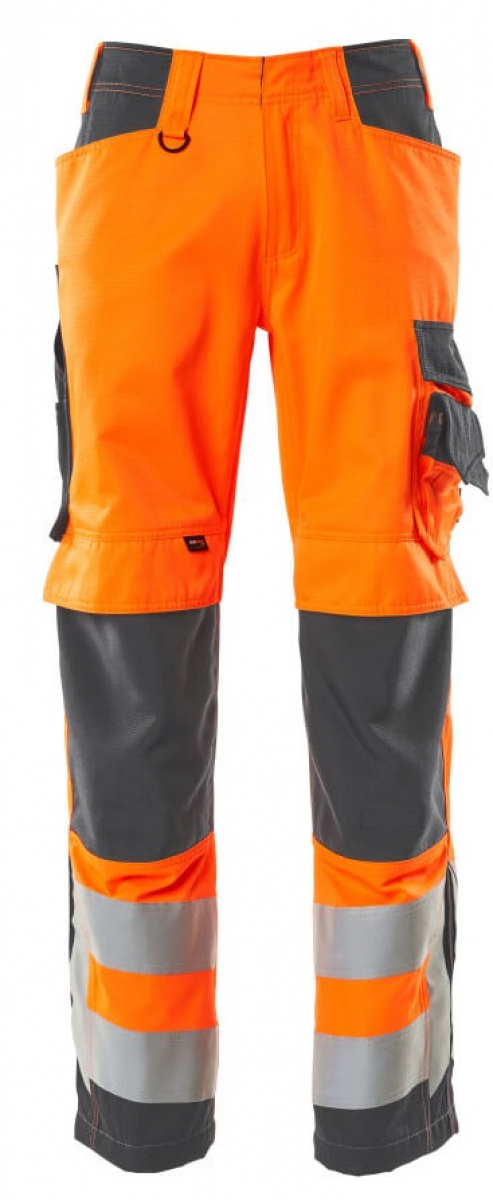 MASCOT-Workwear, Warnschutz-Bundhose, SAFE SUPREME, mit Knietaschen, Lg: 90 cm, warnorange/dunkelanthrazit