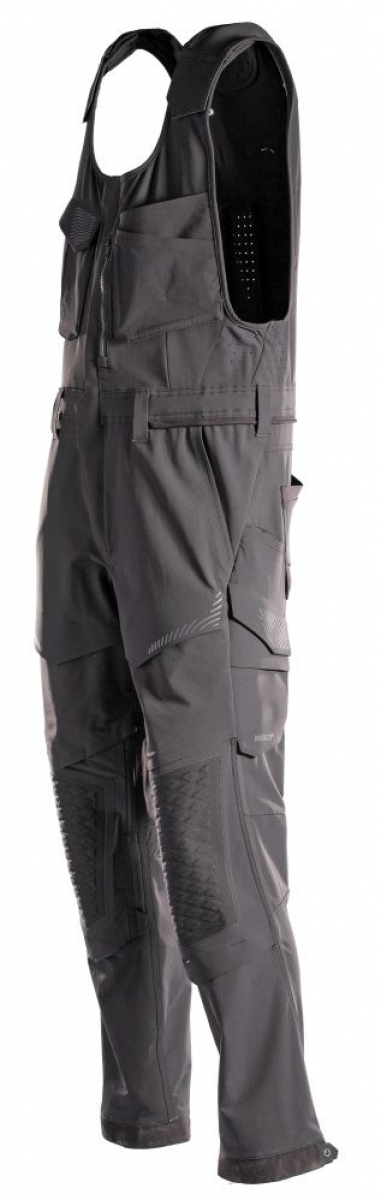 MASCOT- Kombihose mit Knietaschen, Ultimate Stretch, CUSTOMIZED, 235 g/m², schwarz