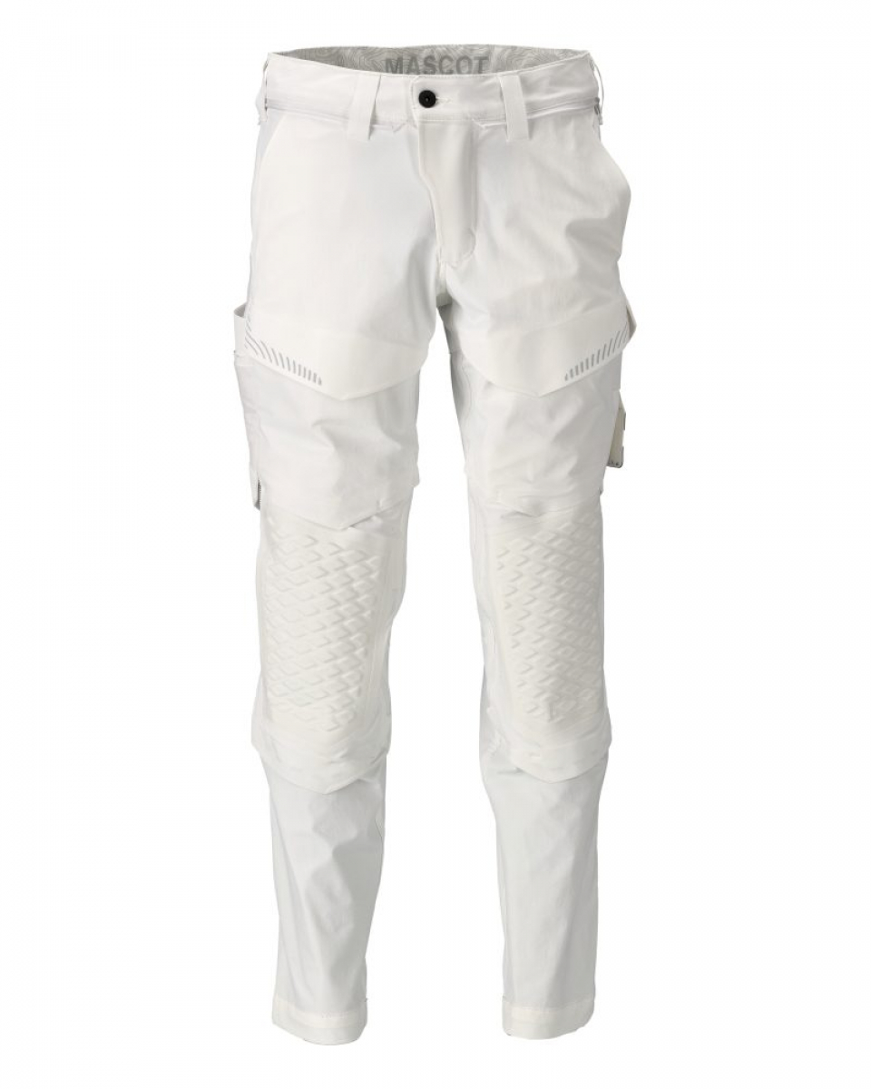 MASCOT- Hose mit Knietaschen, Ultimate Stretch, CUSTOMIZED, 180 g/m², weiss