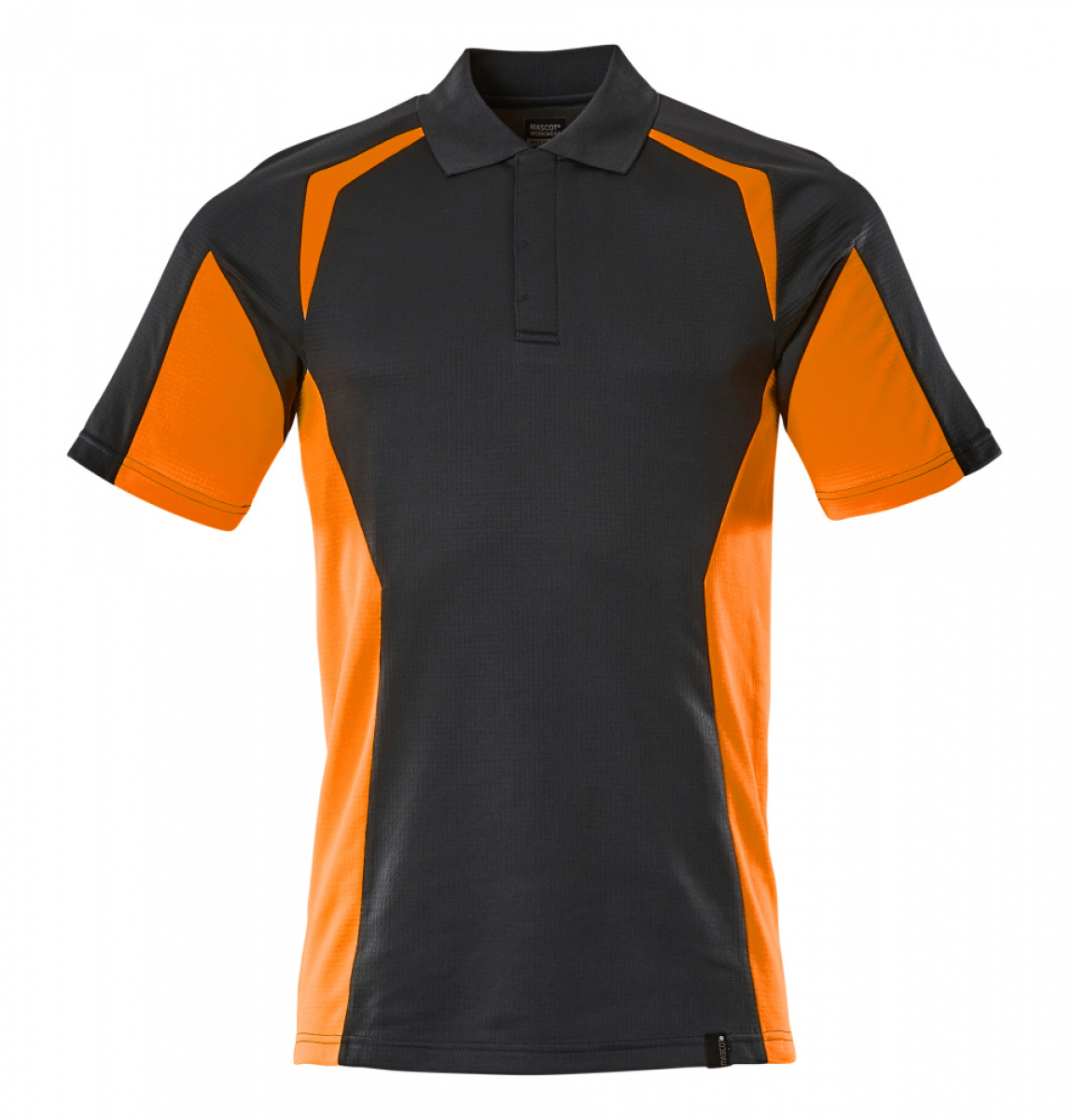 MASCOT-Warnschutz Poloshirt, Accel. Safe, schwarzblau/warnorange