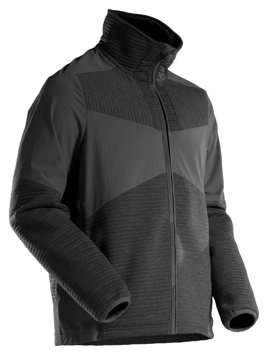 MASCOT- Fleecepullover mit Reißverschluss und Futter, CUSTOMIZED, 265 g/m², schwarz