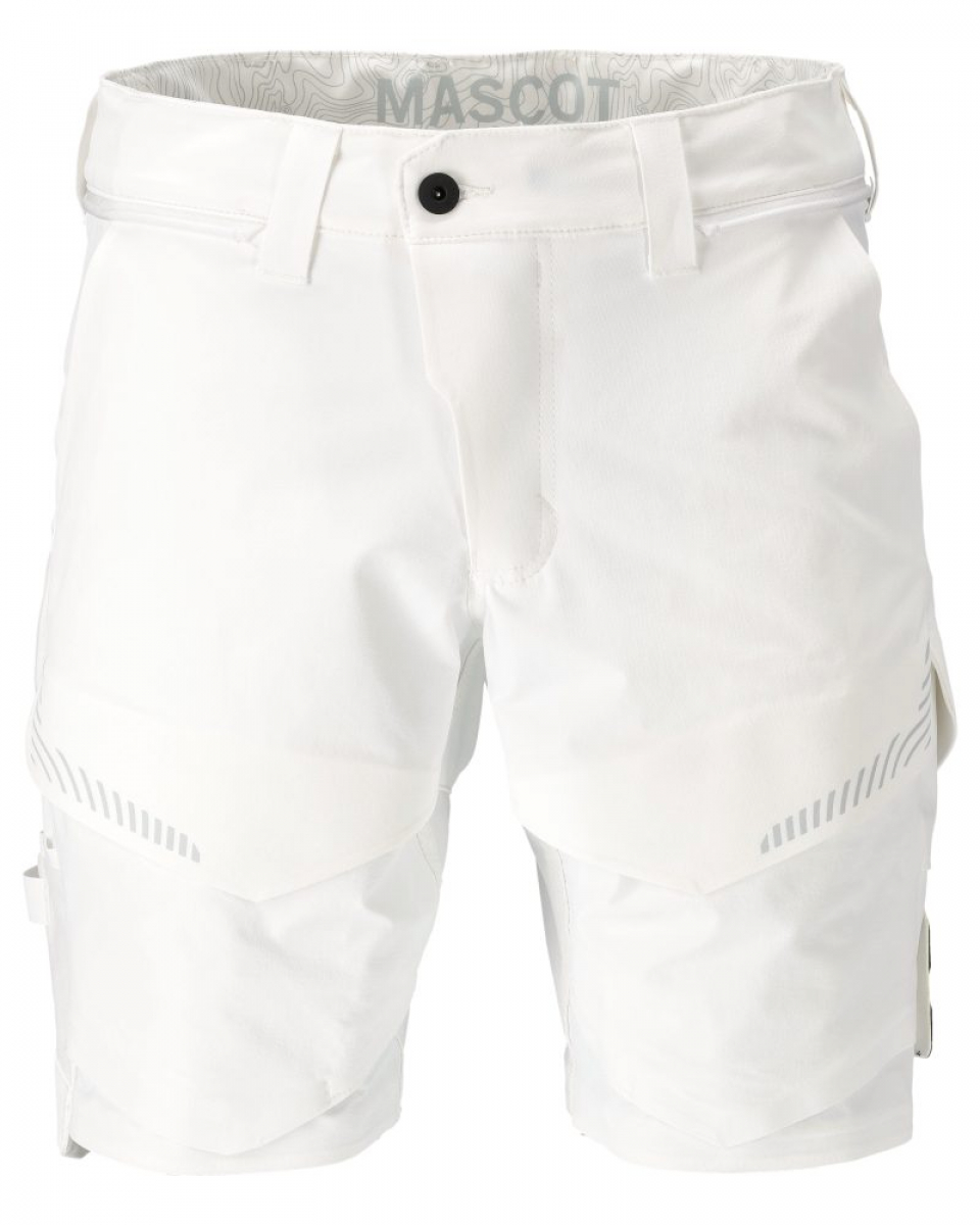 MASCOT- Shorts, Ultimate Stretch, CUSTOMIZED, 180 g/m², weiss