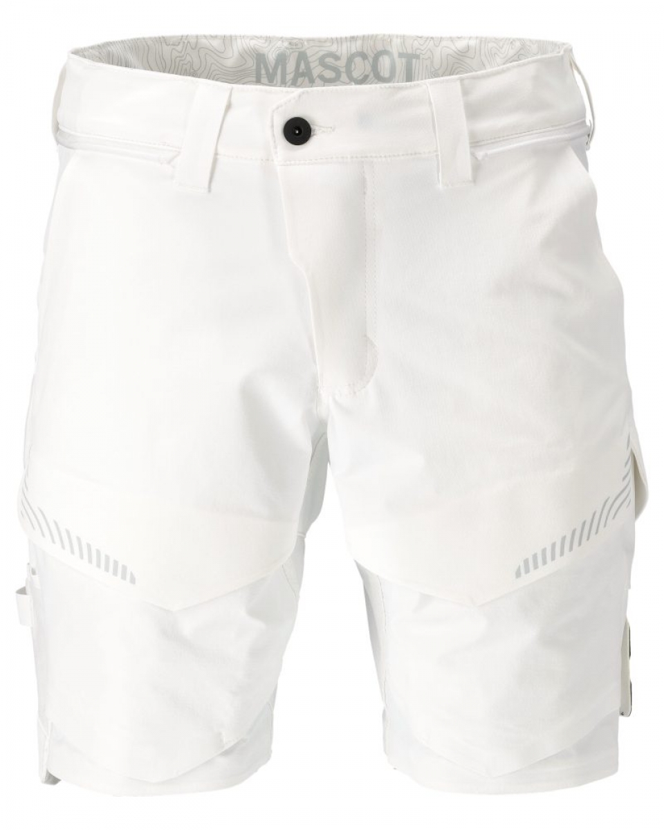 MASCOT- Shorts, Ultimate Stretch, CUSTOMIZED, 180 g/m, weiss