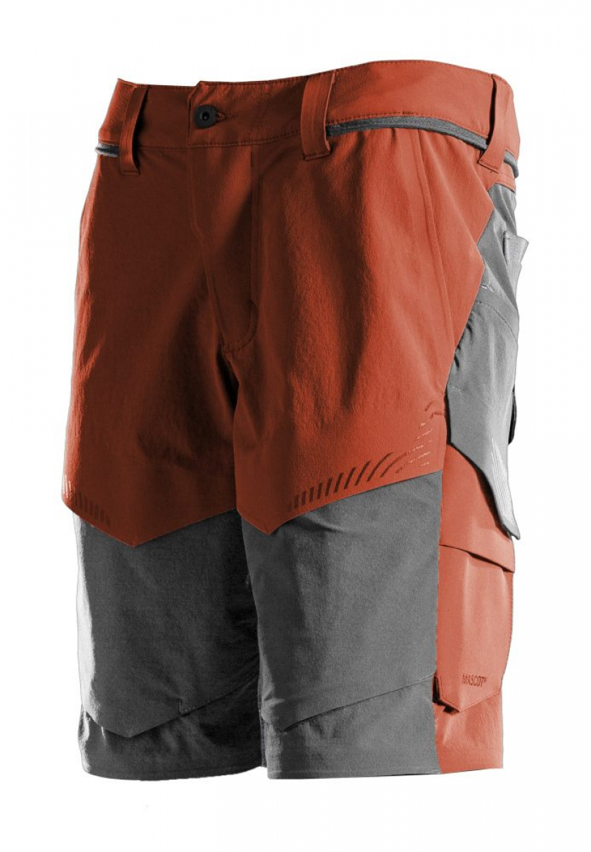 MASCOT- Shorts, Ultimate Stretch, CUSTOMIZED, 180 g/m², herbstrot/ anthrazitgrau