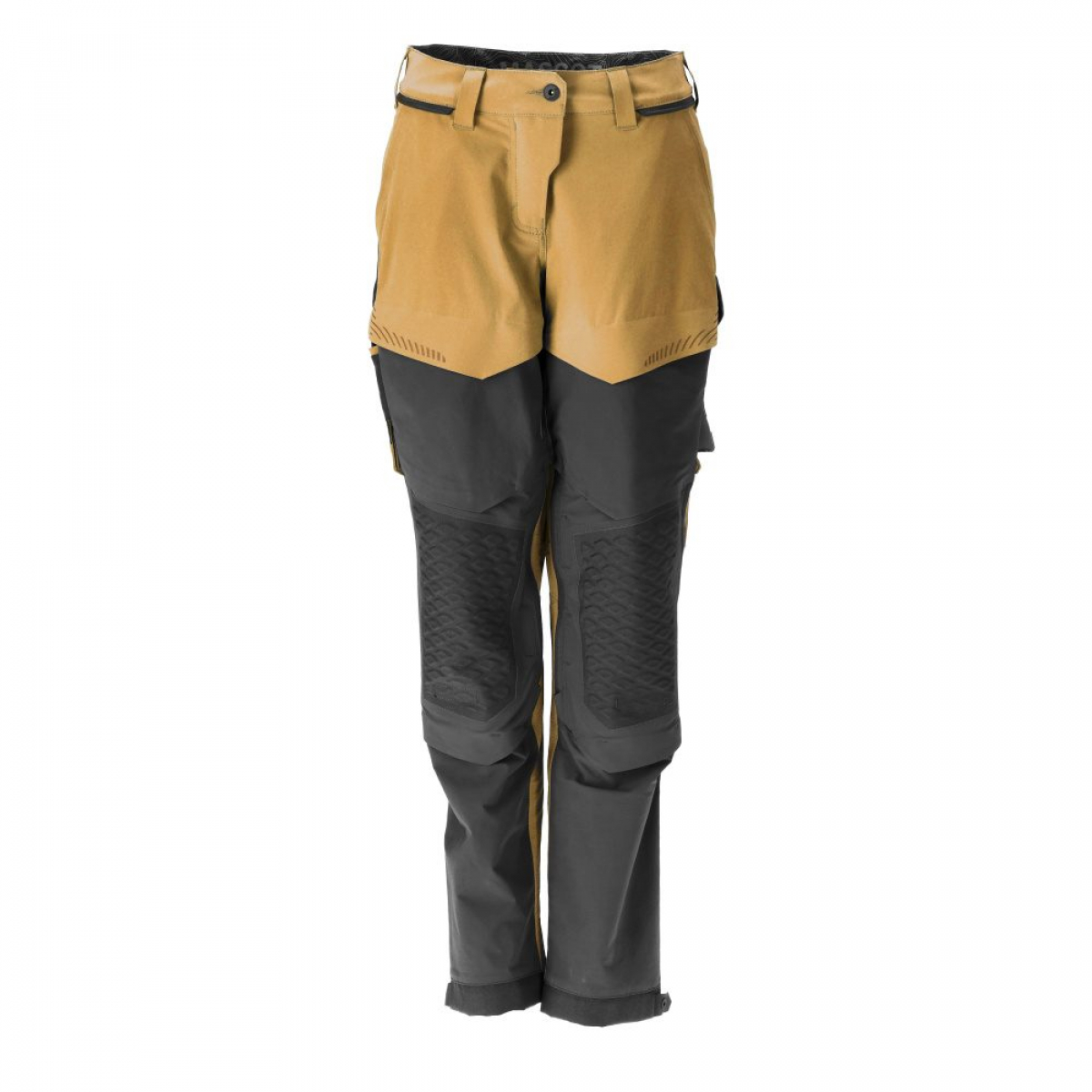 MASCOT- Damen-Hose mit Knietaschen, Diamond, Ultimate Stretch, CUSTOMIZED, 180 g/m², nussbraun/ schwarz