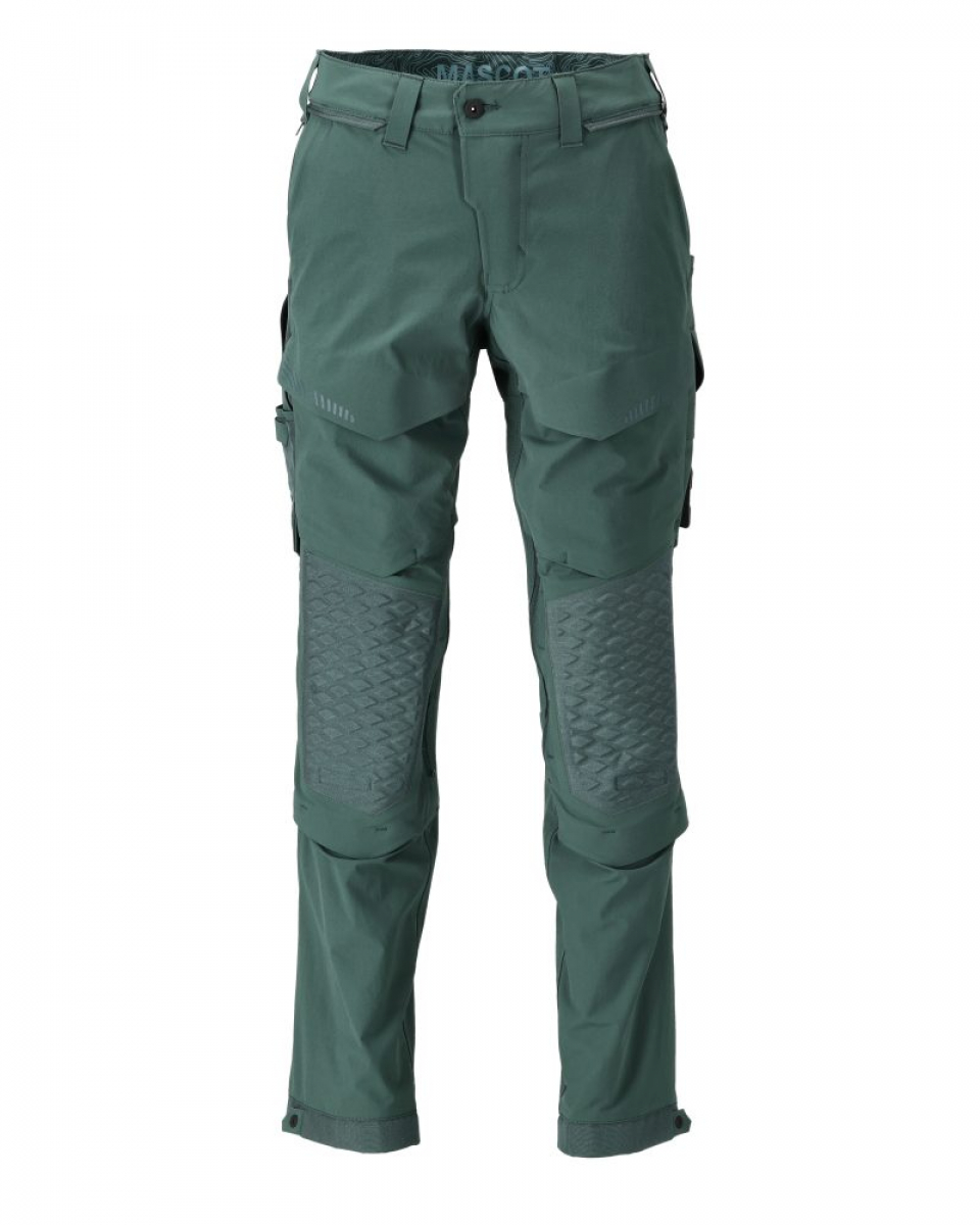 MASCOT- Hose mit Knietaschen, Ultimate Stretch, CUSTOMIZED, 180 g/m², waldgrün