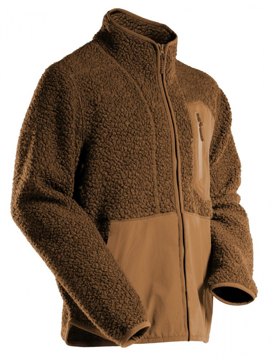 MASCOT- Faserpelz Jacke mit Reißverschluss, CUSTOMIZED, 460 g/m², nussbraun