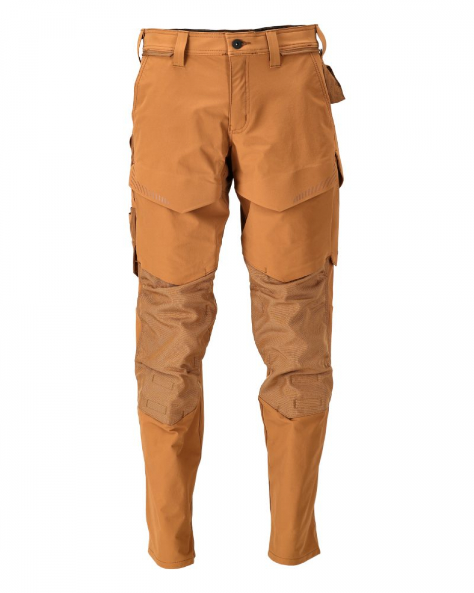 MASCOT-Bundhose mit Knietaschen Ultimate Stretch, CUSTOMIZED, 235 g/m, nussbraun