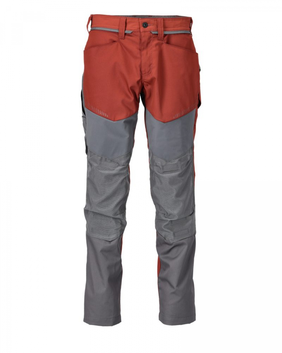 MASCOT- Hose mit Knietaschen, Cordura, CUSTOMIZED, 205 g/m², herbstrot/ anthrazitgrau