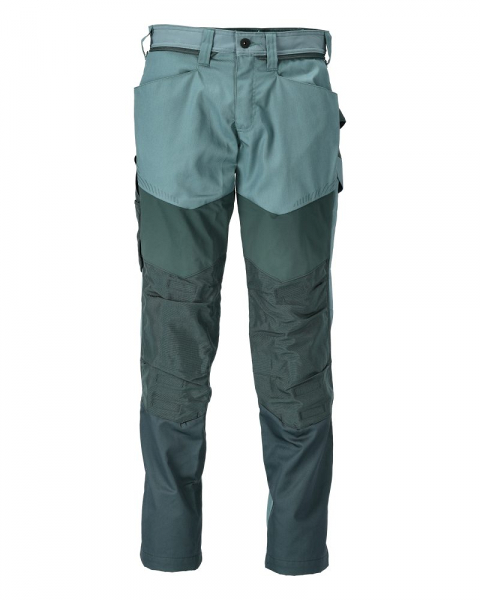 MASCOT- Hose mit Knietaschen, Cordura, CUSTOMIZED, 205 g/m², hell-waldgrün/ waldgrün