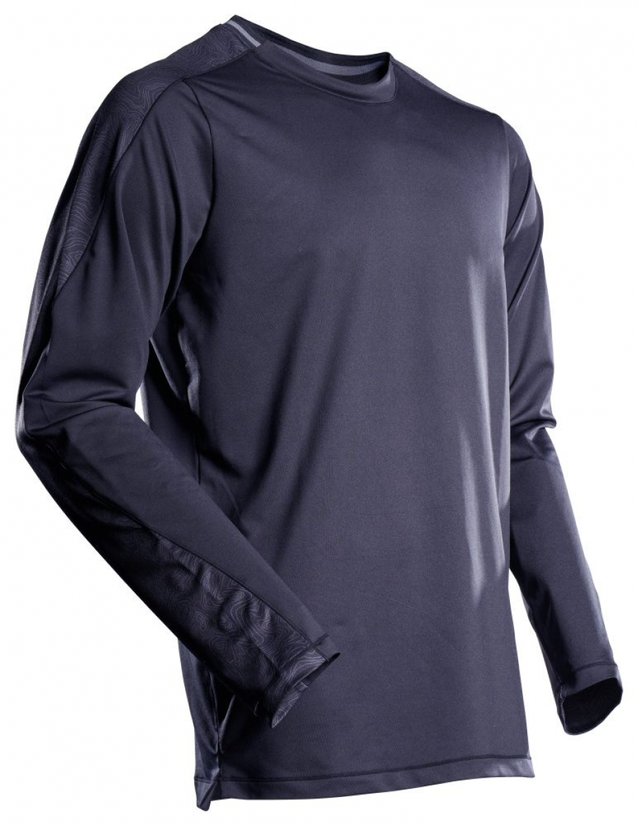 MASCOT- Langarmshirt, CUSTOMIZED, 210 g/m², schwarzblau