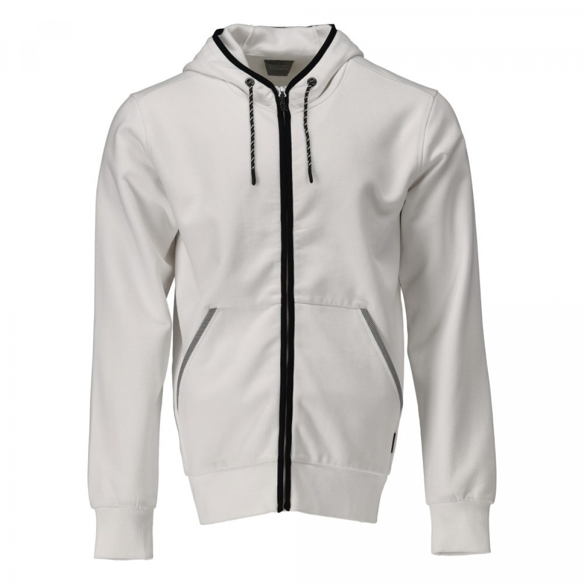 MASCOT- Kapuzensweatshirt mit Reißverschluss, CUSTOMIZED, 450 g/m², weiss