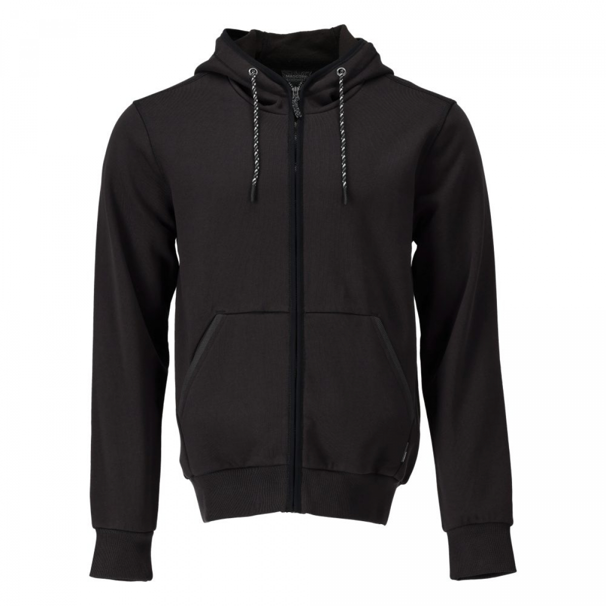 MASCOT- Kapuzensweatshirt mit Reißverschluss, CUSTOMIZED, 450 g/m², schwarz
