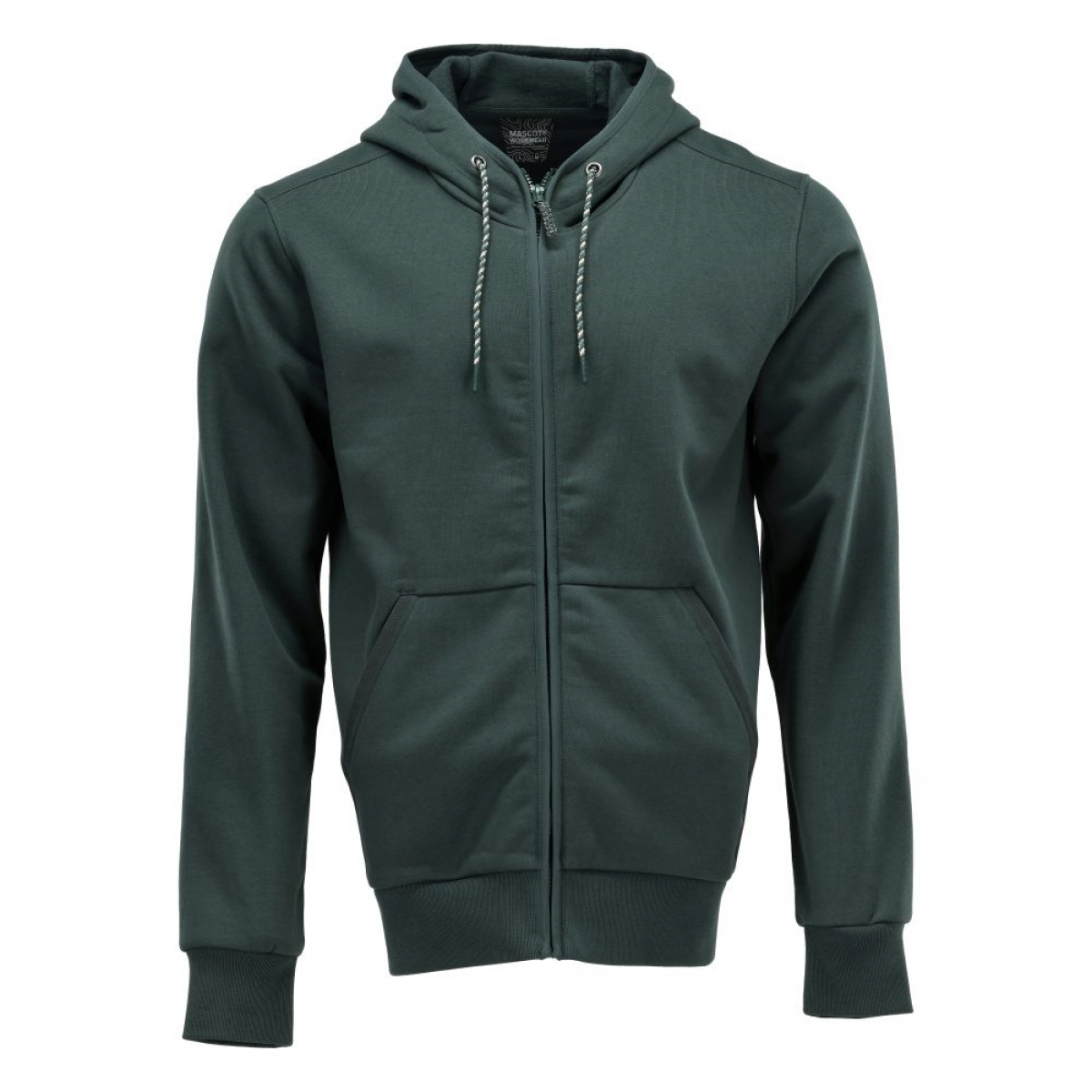 MASCOT- Kapuzensweatshirt mit Reißverschluss, CUSTOMIZED, 450 g/m², waldgrün