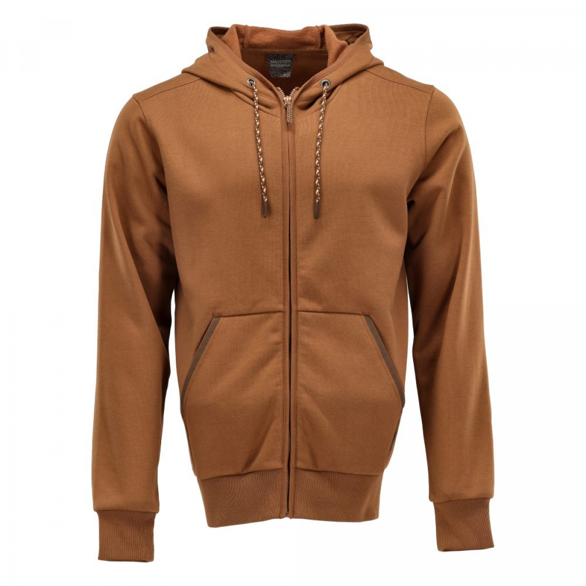 MASCOT- Kapuzensweatshirt mit Reißverschluss, CUSTOMIZED, 450 g/m², nussbraun