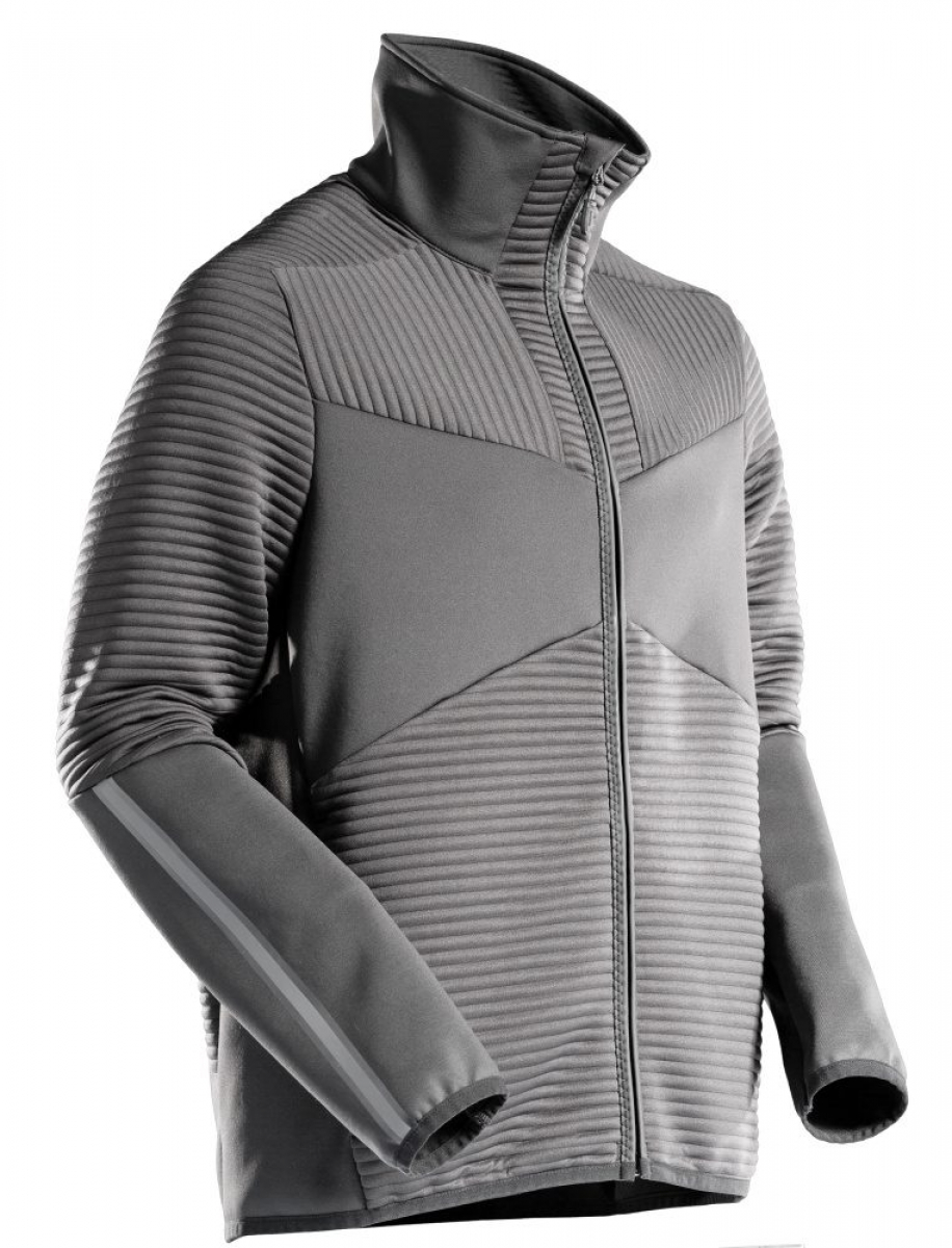 MASCOT-Fleece Pullover mit Reißverschluss, CUSTOMIZED, 265 g/m², anthrazitgrau