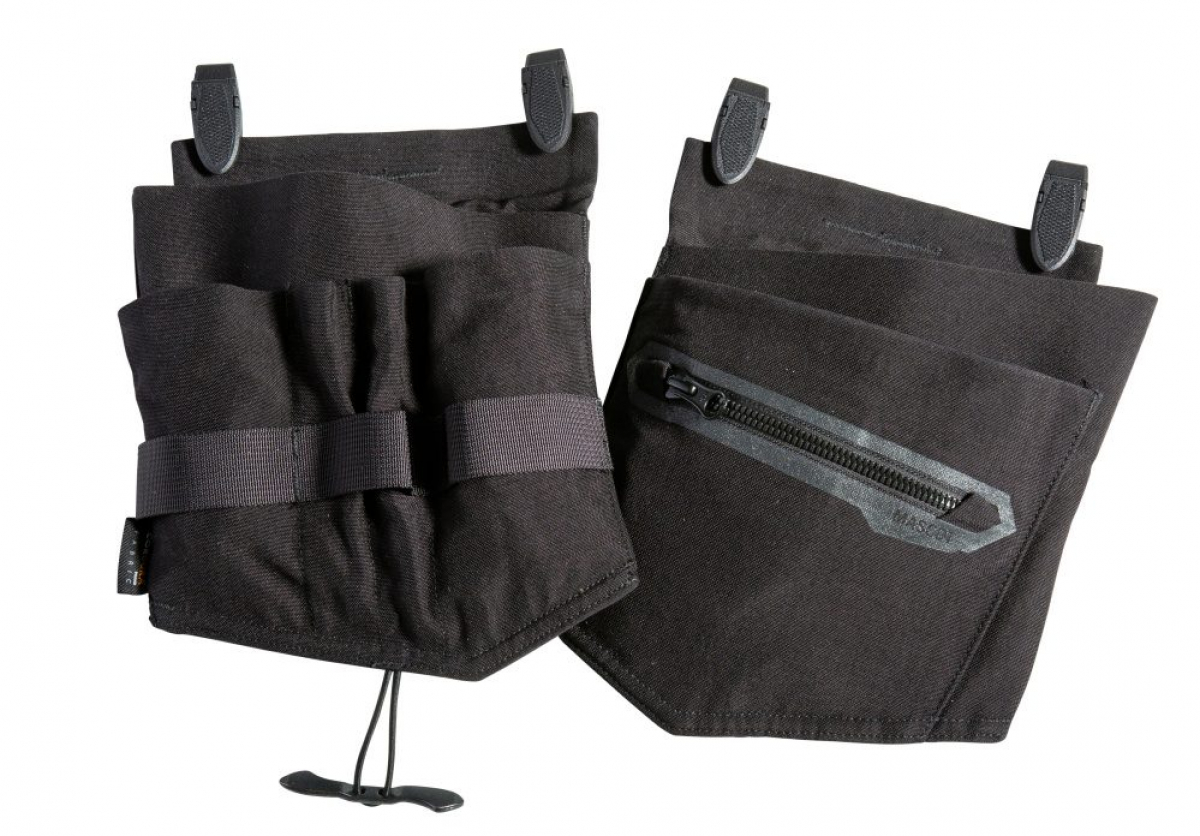MASCOT- Hängetaschen-Elektriker, zweier Set, Cordura, CUSTOMIZED, 220 g/m², schwarz