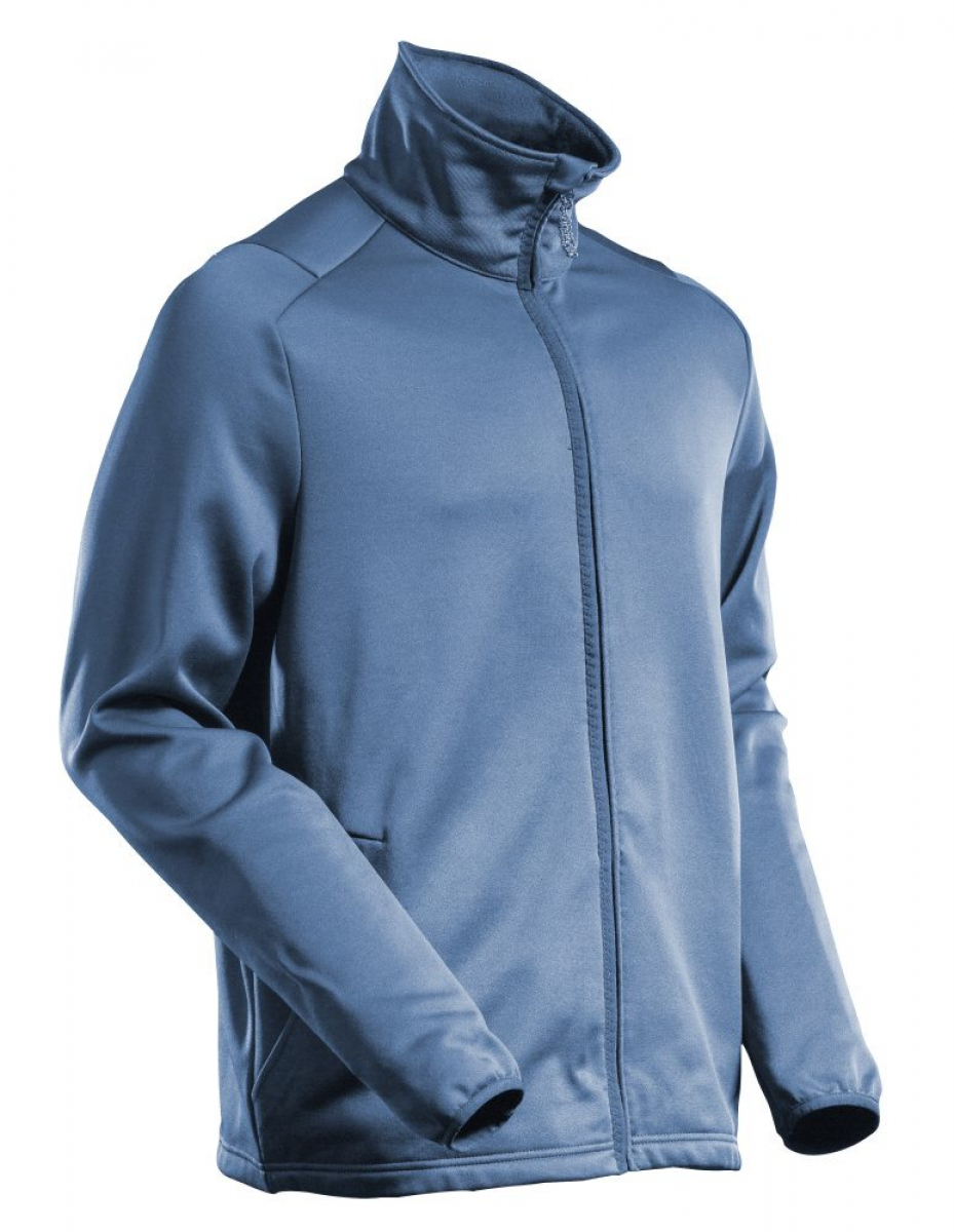 MASCOT- Fleecepullover mit Reißverschluss, CUSTOMIZED, 360 g/m², steinblau
