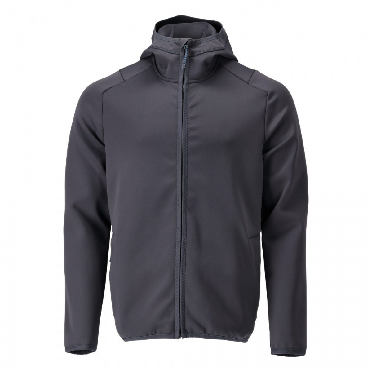 MASCOT-Fleecepullover mit Reißverschluss und Kapuze, CUSTOMIZED, 360 g/m², schwarzblau