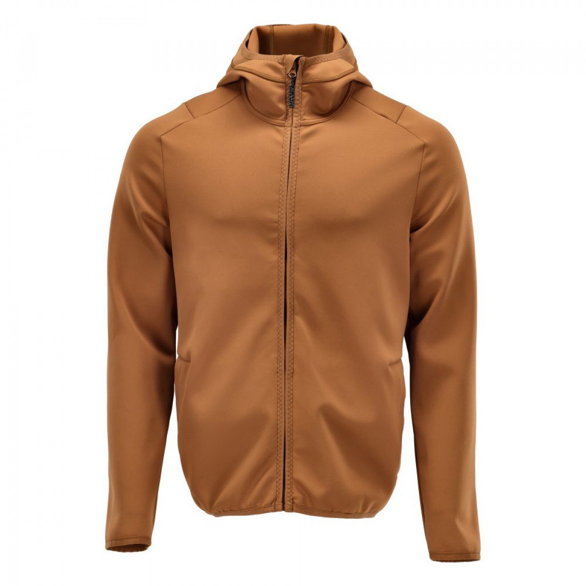 MASCOT-Fleecepullover mit Reißverschluss und Kapuze, CUSTOMIZED, 360 g/m², nussbraun