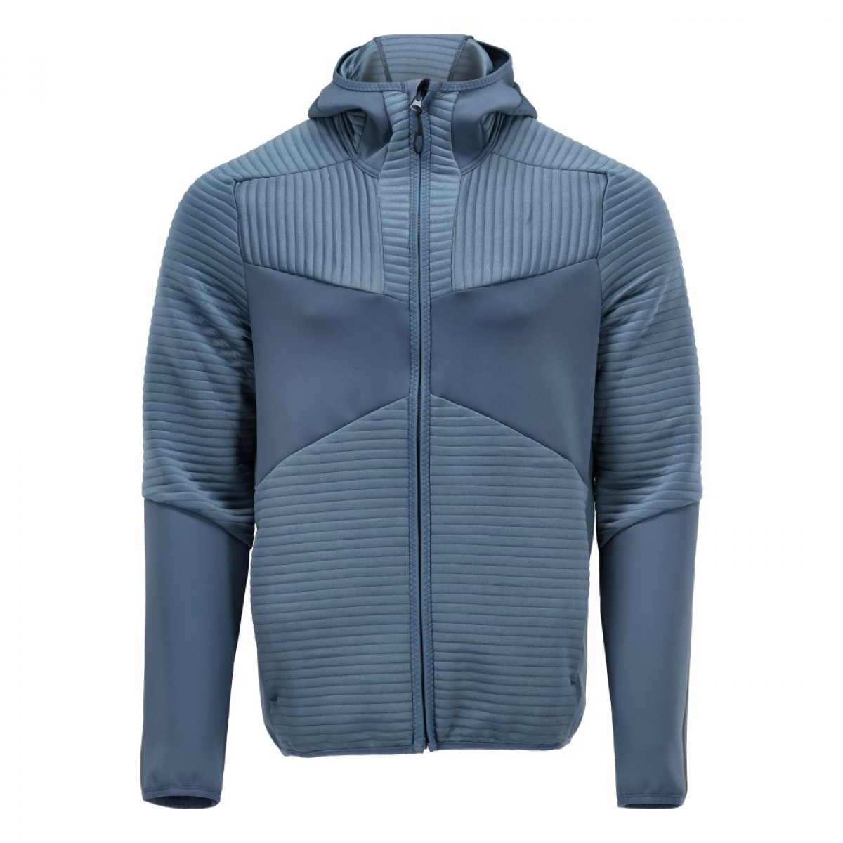 MASCOT-Fleece Kapuzensweatshirt mit Reißverschluss und Kapuze, CUSTOMIZED, 265 g/m², steinblau