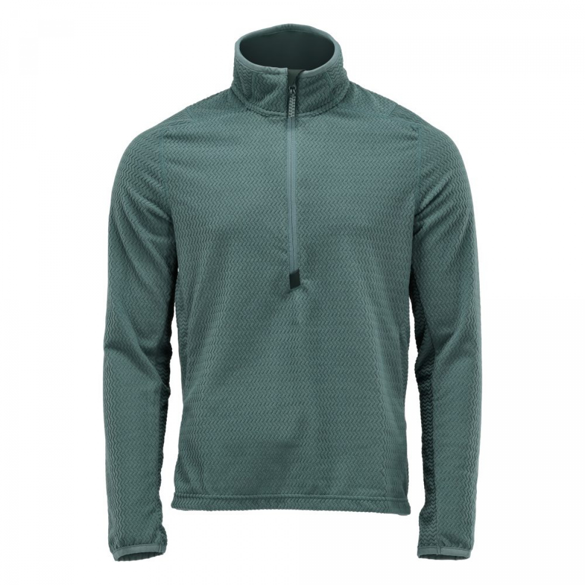 MASCOT- Microfleece Pullover mit kurzem Reißverschluss, CUSTOMIZED, 220 g/m², hell-waldgrün