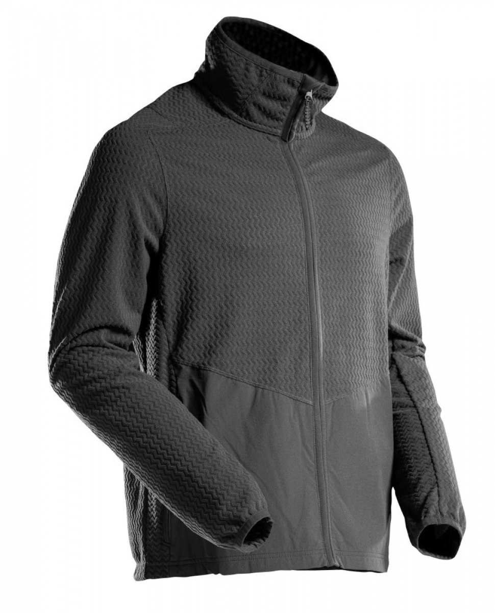 MASCOT- Microfleece Pullover mit Reißverschluss, CUSTOMIZED, 220 g/m², schwarz