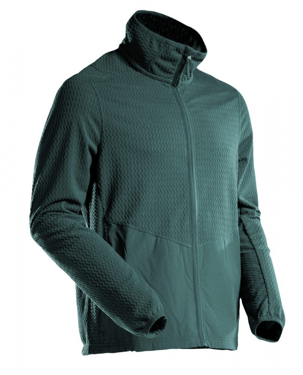MASCOT- Microfleece Pullover mit Reißverschluss, CUSTOMIZED, 220 g/m², waldgrün