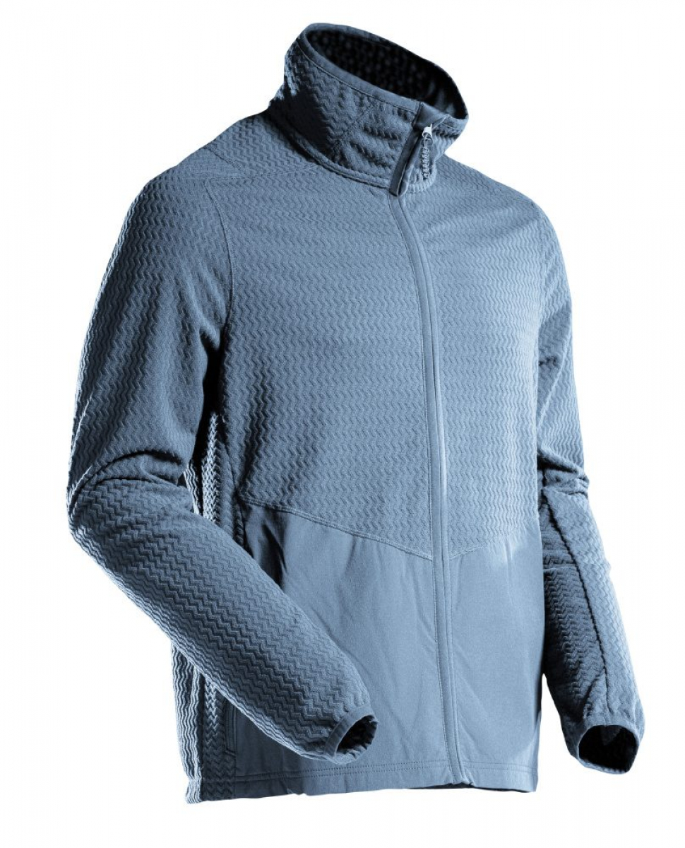 MASCOT- Microfleece Pullover mit Reißverschluss, CUSTOMIZED, 220 g/m², steinblau