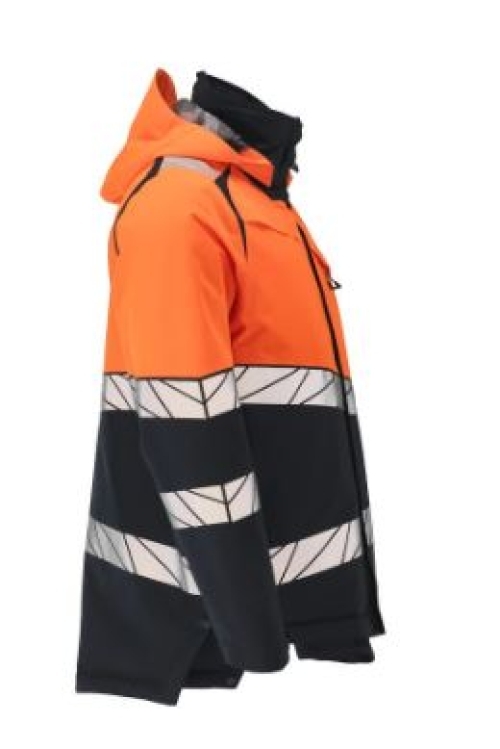 Winterjacke mit CLIMASCOT®-Futter, Schwarzblau/Orange