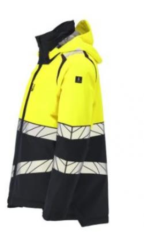 Winterjacke mit CLIMASCOT®-Futter, Schwarzblau/Gelb