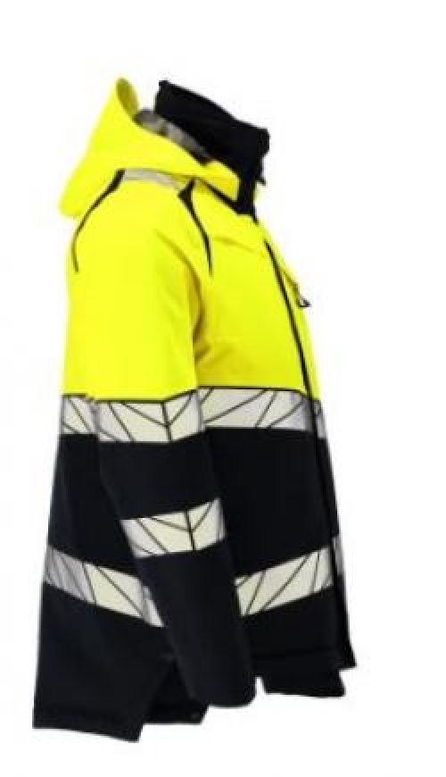 Winterjacke mit CLIMASCOT®-Futter, Schwarz/Gelb