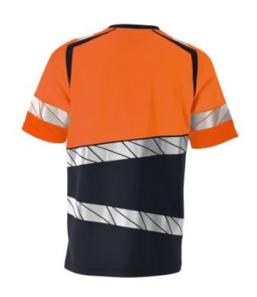 MASCOT® ACCELERATE SAFE T-Shirt Premium , Schwarzblau/Orange