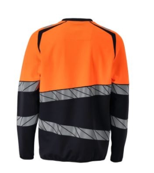 MASCOT® ACCELERATE SAFE Sweatshirt Premiun, Schwarzblau/Orange