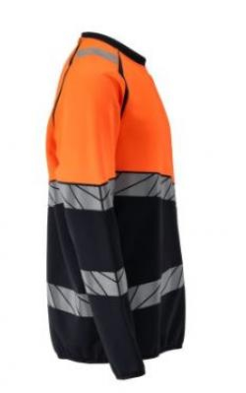 MASCOT® ACCELERATE SAFE Sweatshirt Premiun, Schwarzblau/Orange