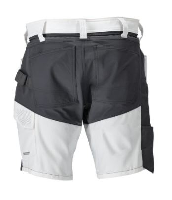 MASCOT® CUSTOMIZED Shorts, Weiß/Anthrazitgrau