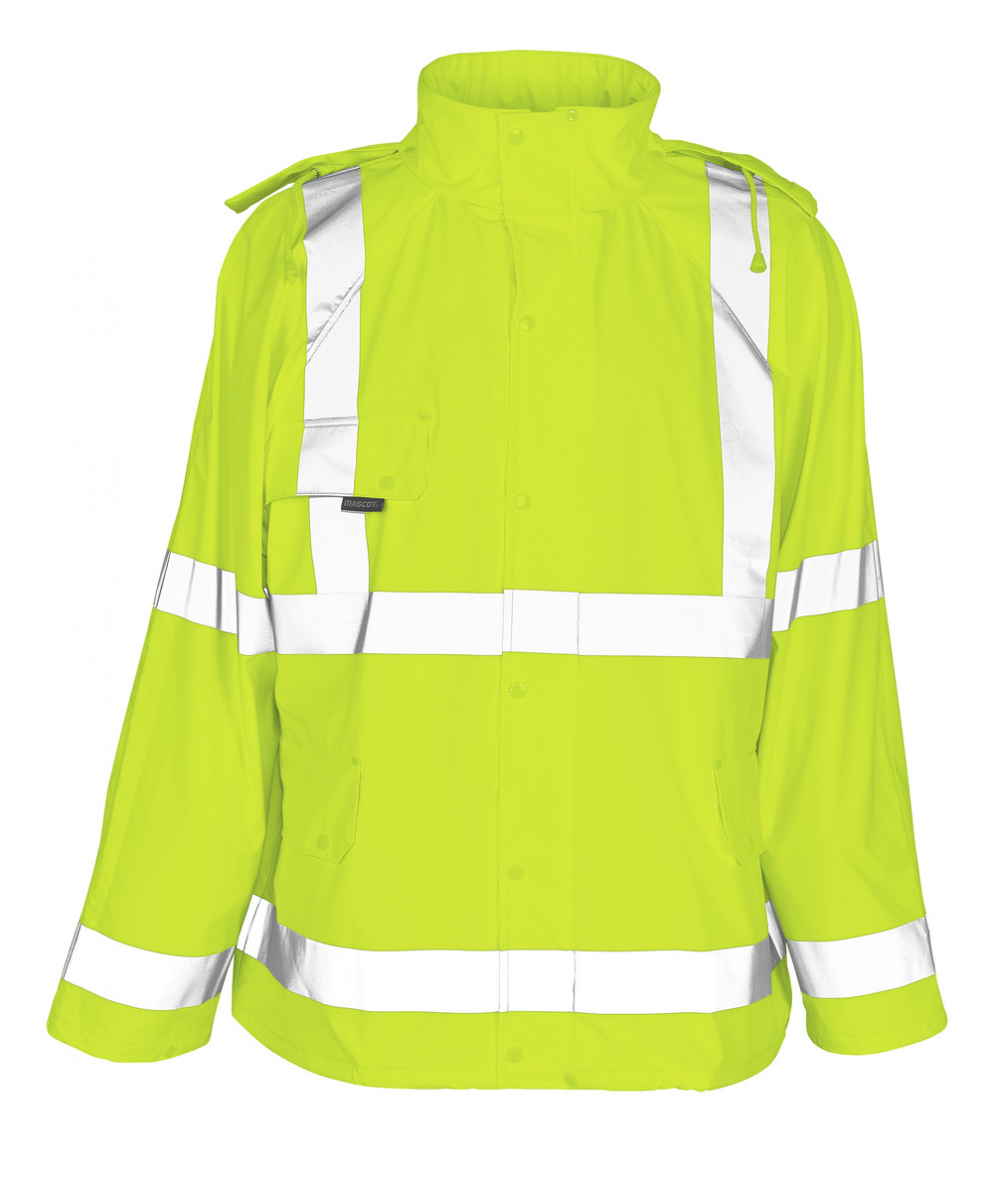 MASCOT-Workwear, Warnschutz-Regenjacke, Feldbach, 210 g/m², gelb