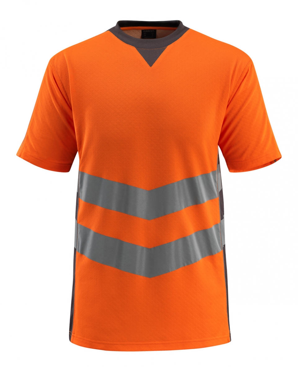 MASCOT-Workwear, Warnschutz-T-Shirt, Sandwell,  170 g/m, orange/dunkelanthrazit