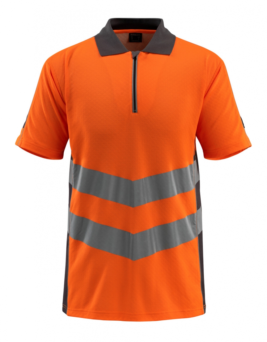 MASCOT-Warnschutz-Polo-Shirt, Murton, SAFE SUPREME, 170 g/m, orange/dunkelanthrazit