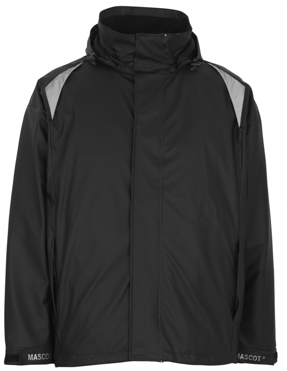 MASCOT-Workwear, Regenschutz, Regenjacke, Lake, , 200 g/m², schwarz