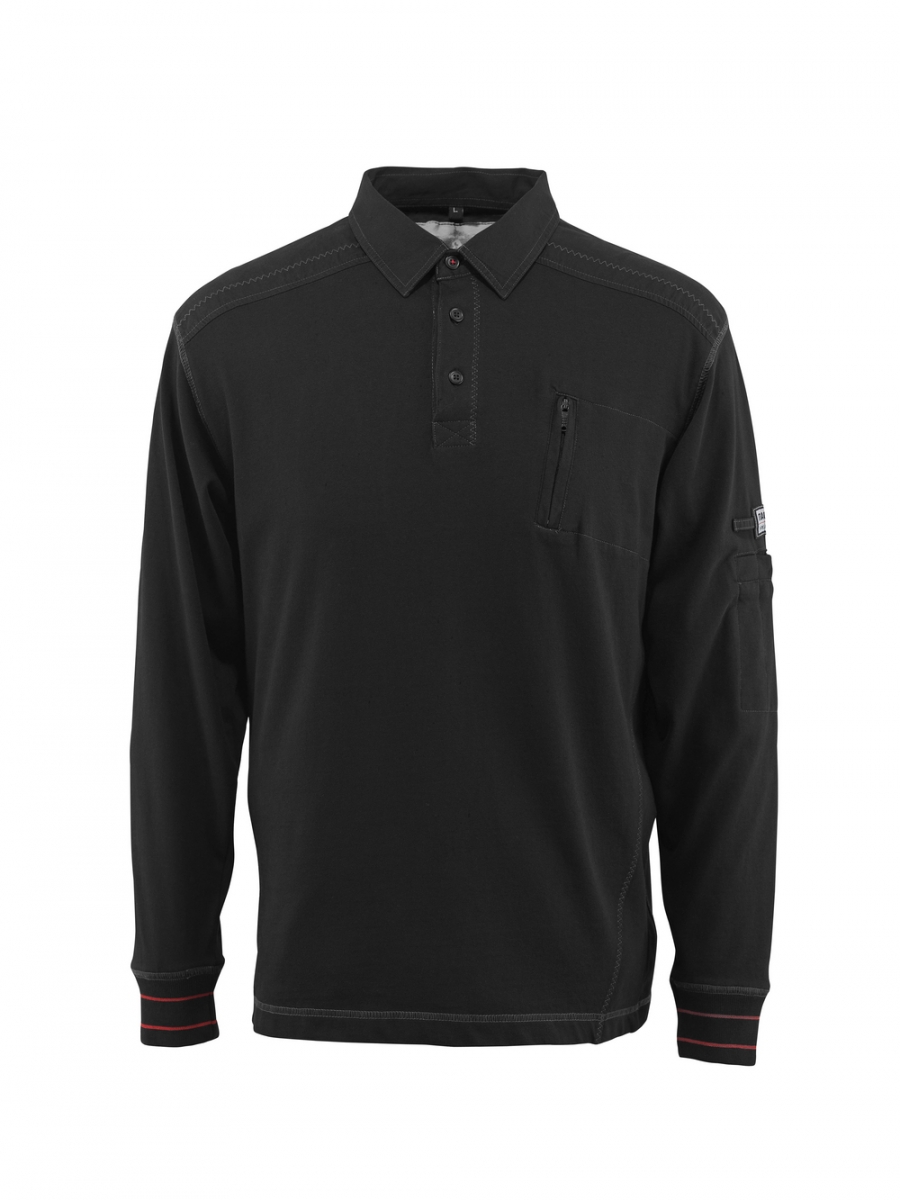 MASCOT-Worker-Shirts, Polo-Sweatshirt, Ios, 270 g/m, schwarz