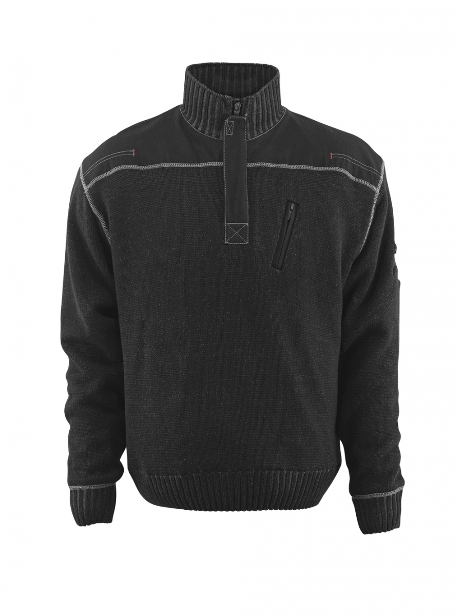 MASCOT-Workwear, Kälteschutz, Strickpullover, Naxos, 540 g/m², schwarz